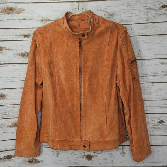 I.E. Relaxed Zippered Jacket Zipper Size Large - Picture 4 of 8